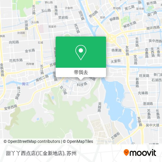 甜丫丫西点店(汇金新地店)地图