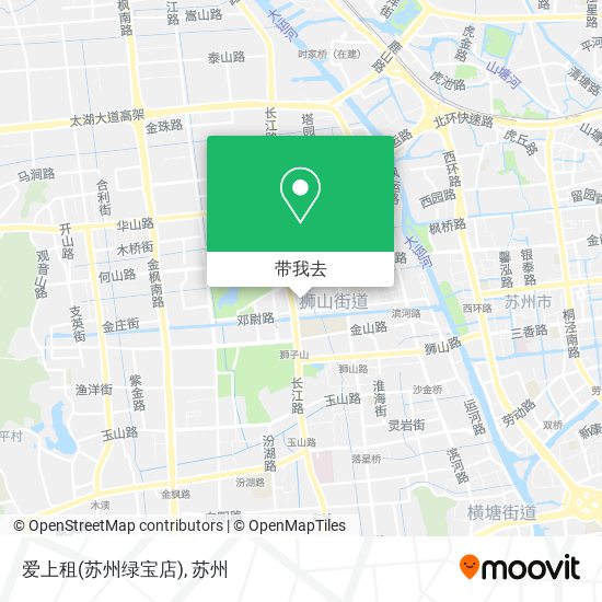 爱上租(苏州绿宝店)地图