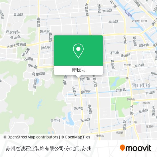 苏州杰诚石业装饰有限公司-东北门地图