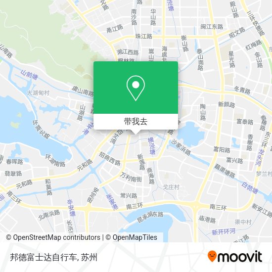 邦德富士达自行车地图
