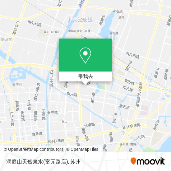 洞庭山天然泉水(富元路店)地图