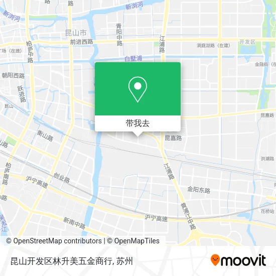 昆山开发区林升美五金商行地图