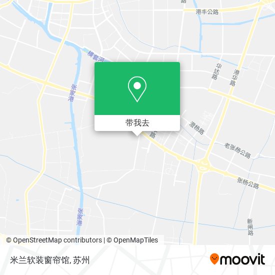 米兰软装窗帘馆地图