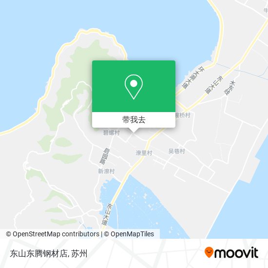 东山东腾钢材店地图