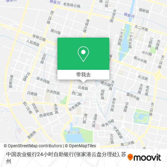 中国农业银行24小时自助银行(张家港云盘分理处)地图