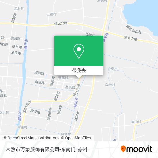 常熟市万象服饰有限公司-东南门地图