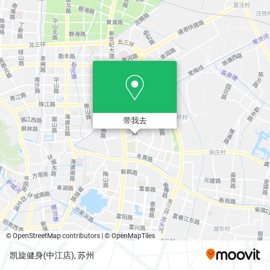 凯旋健身(中江店)地图