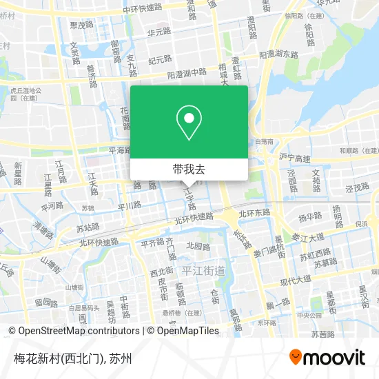 梅花新村(西北门)地图