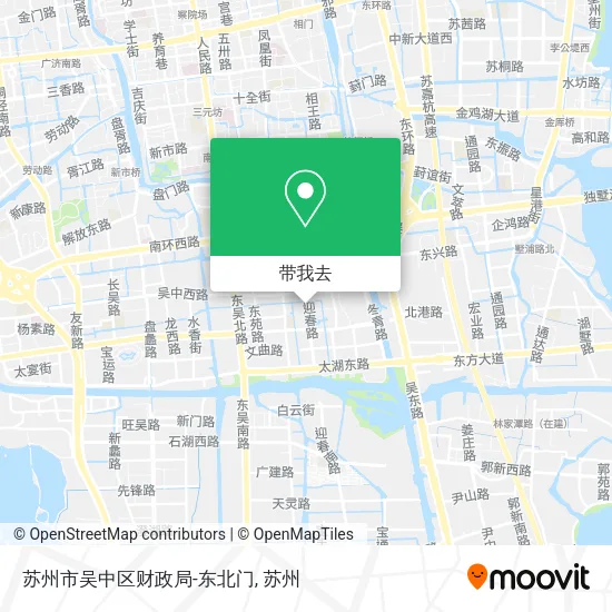 苏州市吴中区财政局-东北门地图