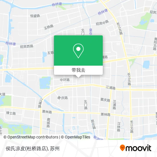 侯氏凉皮(杜桥路店)地图