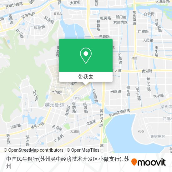 中国民生银行(苏州吴中经济技术开发区小微支行)地图