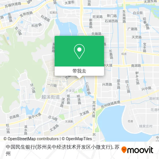 中国民生银行(苏州吴中经济技术开发区小微支行)地图