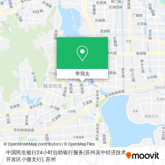 中国民生银行24小时自助银行服务(苏州吴中经济技术开发区小微支行)地图