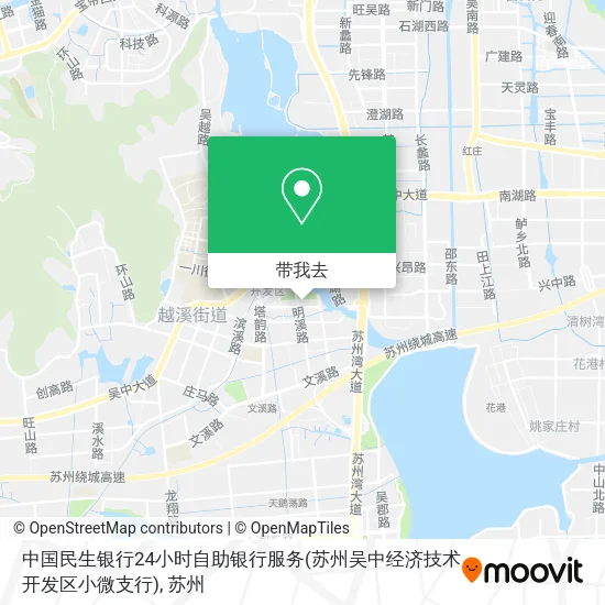 中国民生银行24小时自助银行服务(苏州吴中经济技术开发区小微支行)地图