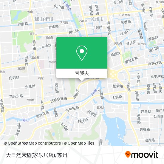 大自然床垫(家乐居店)地图