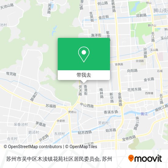 苏州市吴中区木渎镇花苑社区居民委员会地图