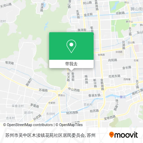 苏州市吴中区木渎镇花苑社区居民委员会地图
