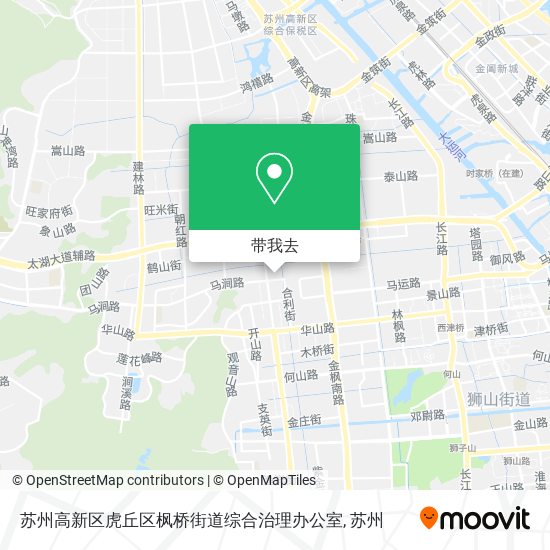 苏州高新区虎丘区枫桥街道综合治理办公室地图