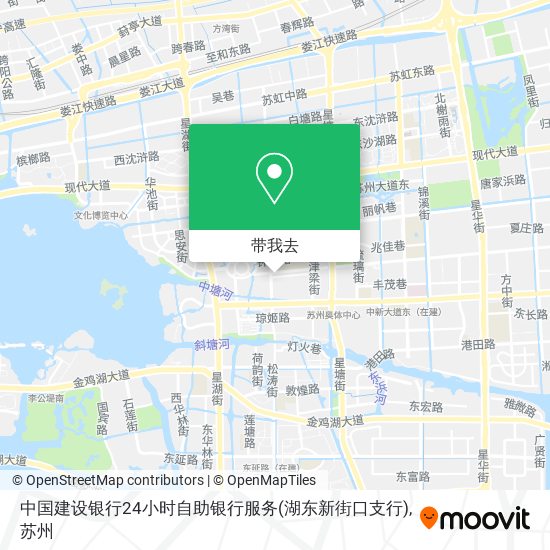 中国建设银行24小时自助银行服务(湖东新街口支行)地图