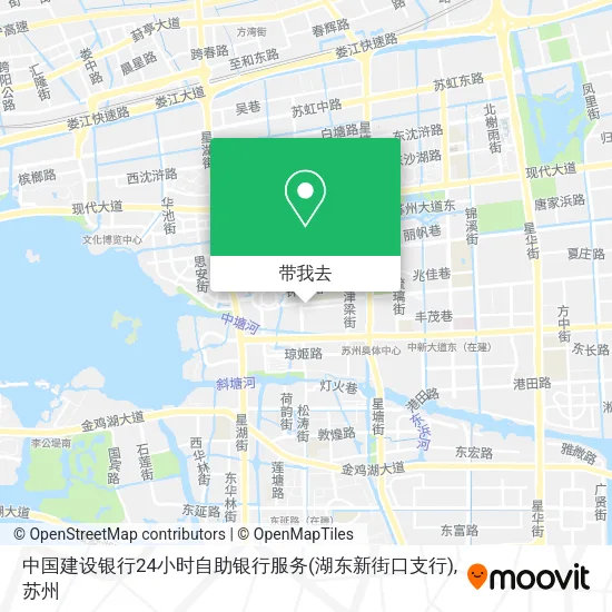 中国建设银行24小时自助银行服务(湖东新街口支行)地图