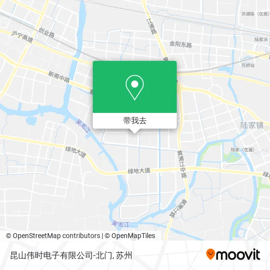 昆山伟时电子有限公司-北门地图