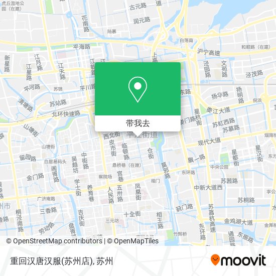 重回汉唐汉服(苏州店)地图