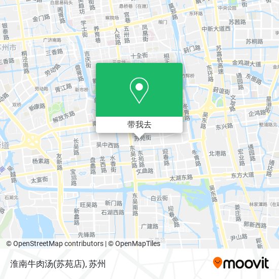 淮南牛肉汤(苏苑店)地图