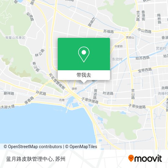 蓝月路皮肤管理中心地图