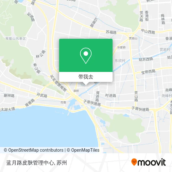 蓝月路皮肤管理中心地图