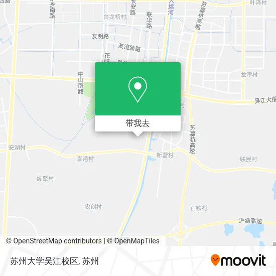 苏州大学吴江校区地图
