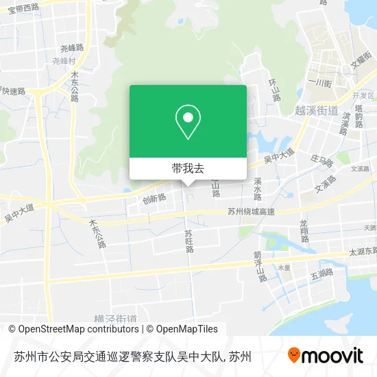 苏州市公安局交通巡逻警察支队吴中大队地图