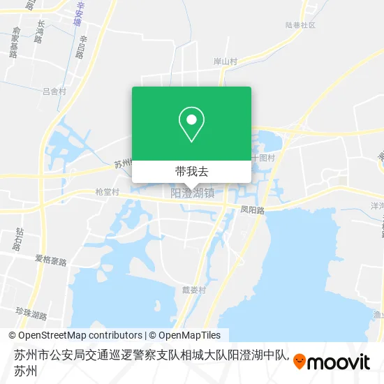 苏州市公安局交通巡逻警察支队相城大队阳澄湖中队地图