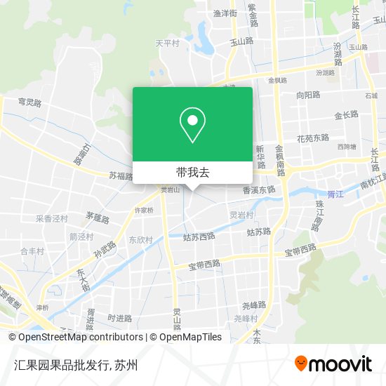 汇果园果品批发行地图