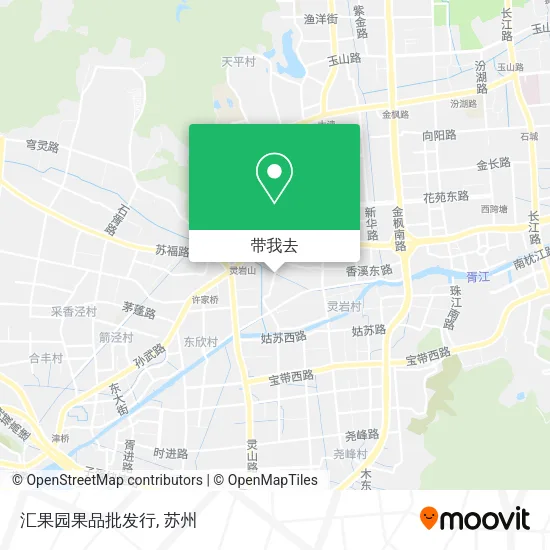 汇果园果品批发行地图