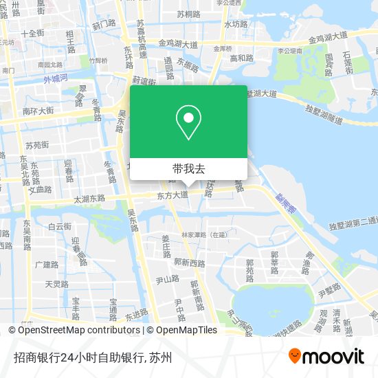 招商银行24小时自助银行地图