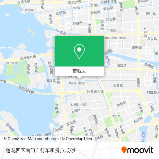 莲花四区南门自行车租赁点地图