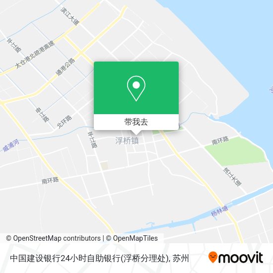 中国建设银行24小时自助银行(浮桥分理处)地图