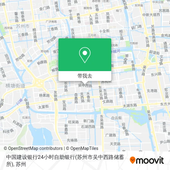 中国建设银行24小时自助银行(苏州市吴中西路储蓄所)地图