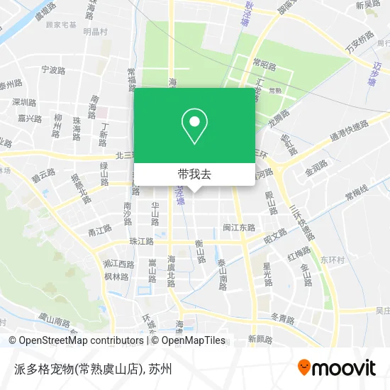 派多格宠物(常熟虞山店)地图