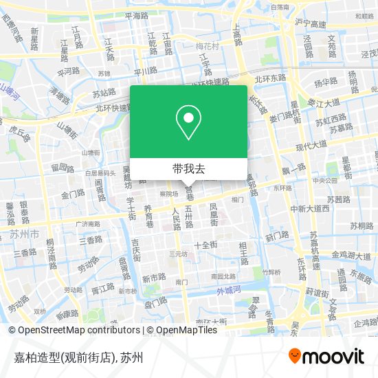 嘉柏造型(观前街店)地图