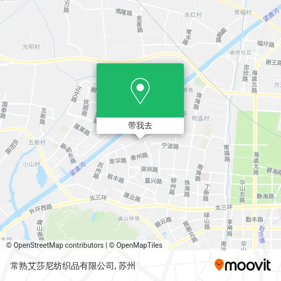 常熟艾莎尼纺织品有限公司地图