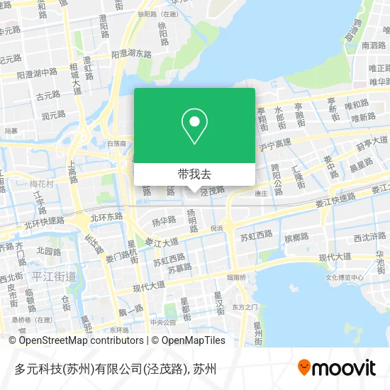 多元科技(苏州)有限公司(泾茂路)地图
