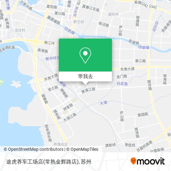 途虎养车工场店(常熟金辉路店)地图