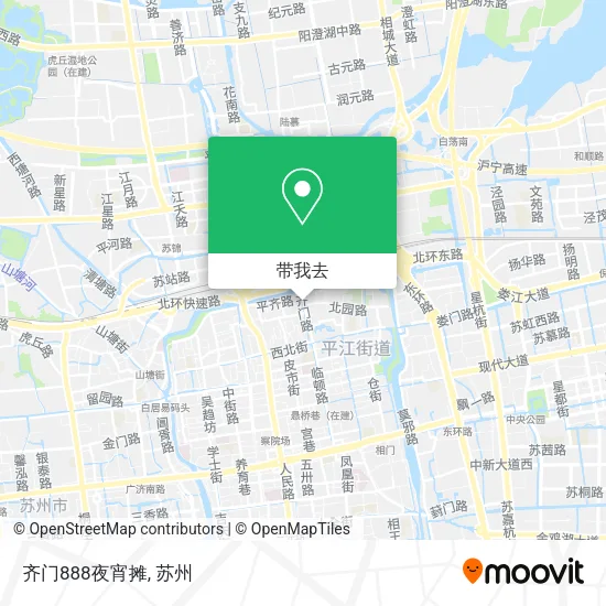 齐门888夜宵摊地图