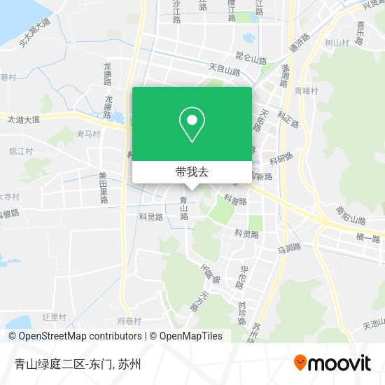 青山绿庭二区-东门地图