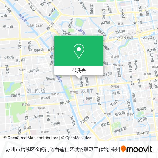 苏州市姑苏区金阊街道白莲社区城管联勤工作站地图