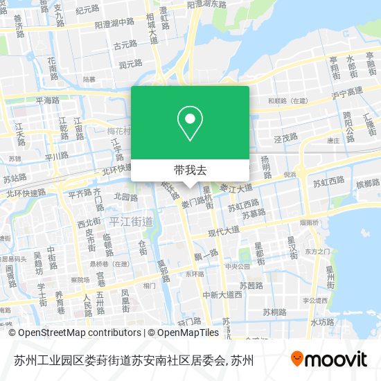 苏州工业园区娄葑街道苏安南社区居委会地图