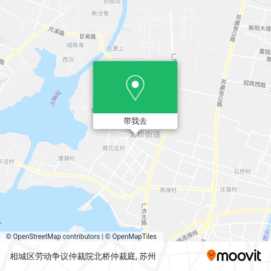 相城区劳动争议仲裁院北桥仲裁庭地图