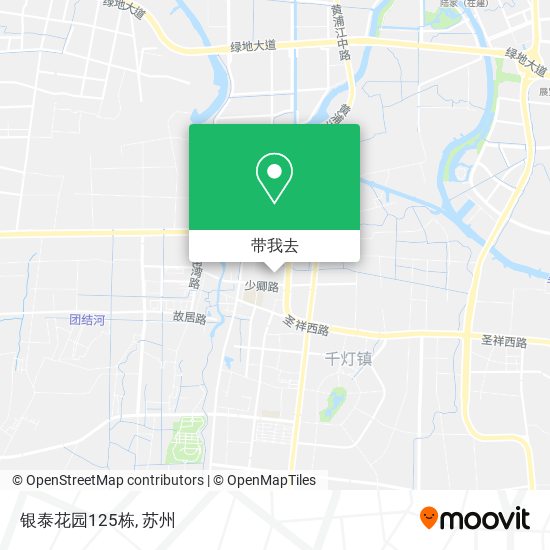 银泰花园125栋地图