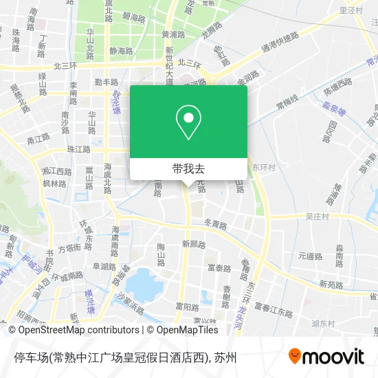 停车场(常熟中江广场皇冠假日酒店西)地图